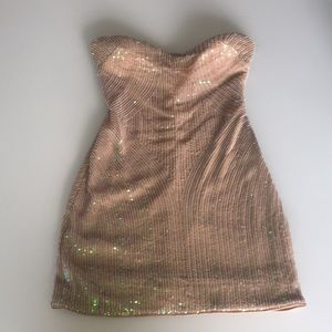 Bebe Sequin Mini Dress
